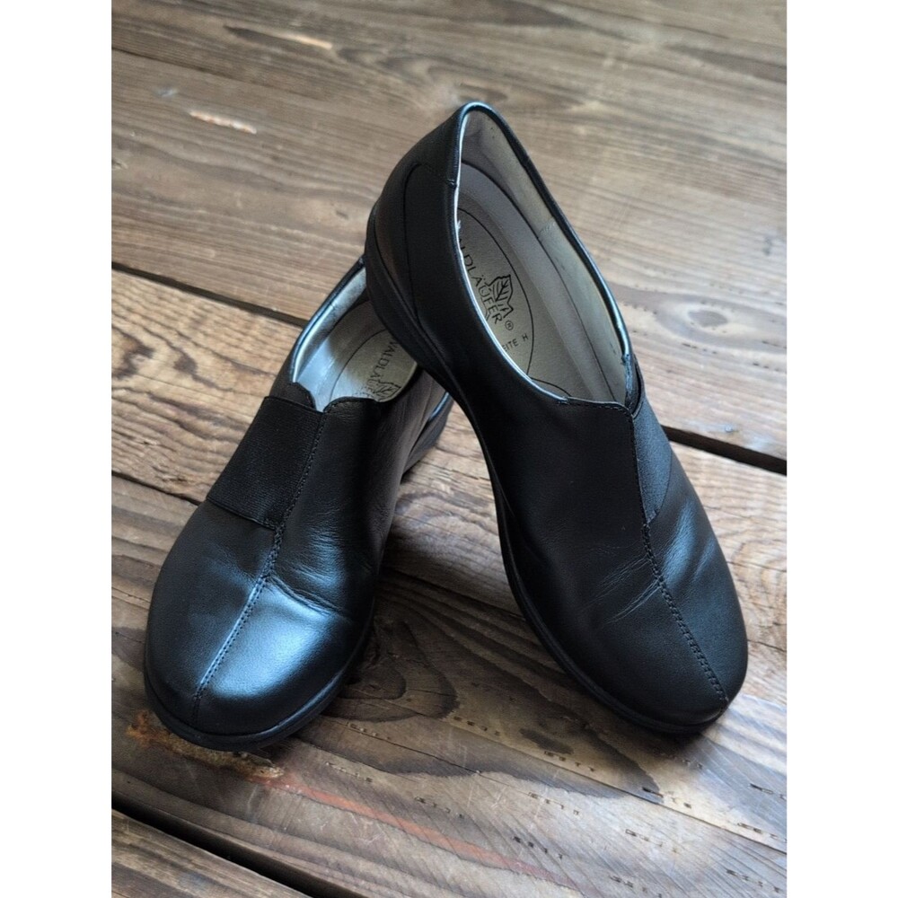Waldlaufer Black Women's Slip-On Comfort Loafers US6